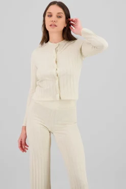 Cardigan manga larga