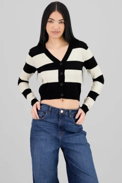 Cardigan rayas contraste