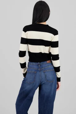 Cardigan rayas contraste