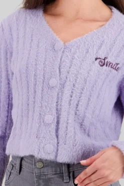 Cardigan suave detalle parche