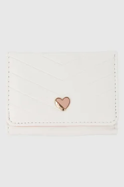 cartera chevron corazon