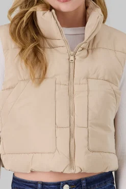 Chaleco capitonado cort