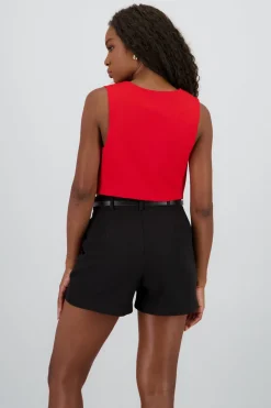 Chaleco escote V Con Botones