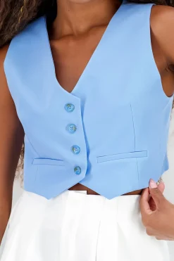 Chaleco escote V Con Botones