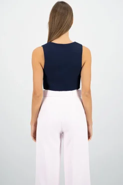 Chaleco escote V Con Botones