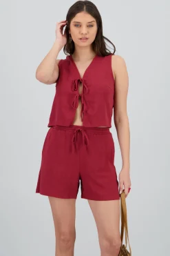 Chaleco fluido y lazos