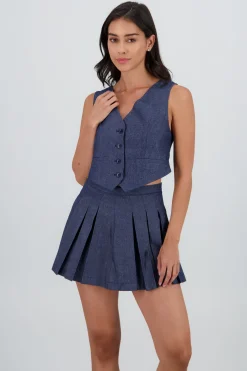 Chaleco sastre denim