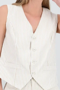 Chaleco sastre rayas