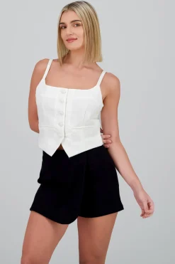 Chaleco tirantes escote cuadrado