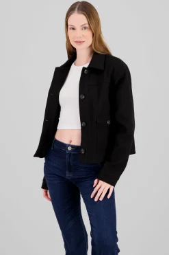 Chamarra bolsas manga larga