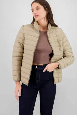 Chamarra capitonada lisa