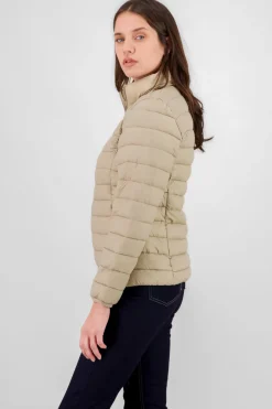 Chamarra capitonada lisa