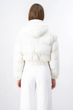 Chamarra Crop Capitonada