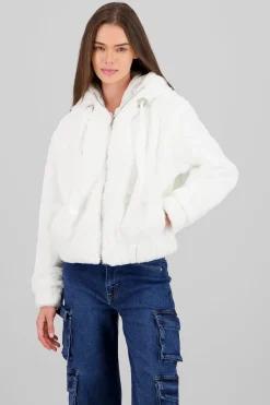 Chamarra peluche cierre