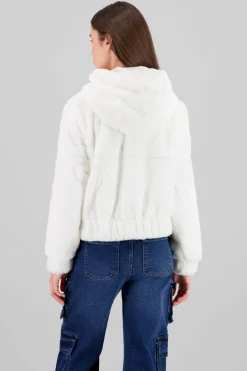 Chamarra peluche cierre