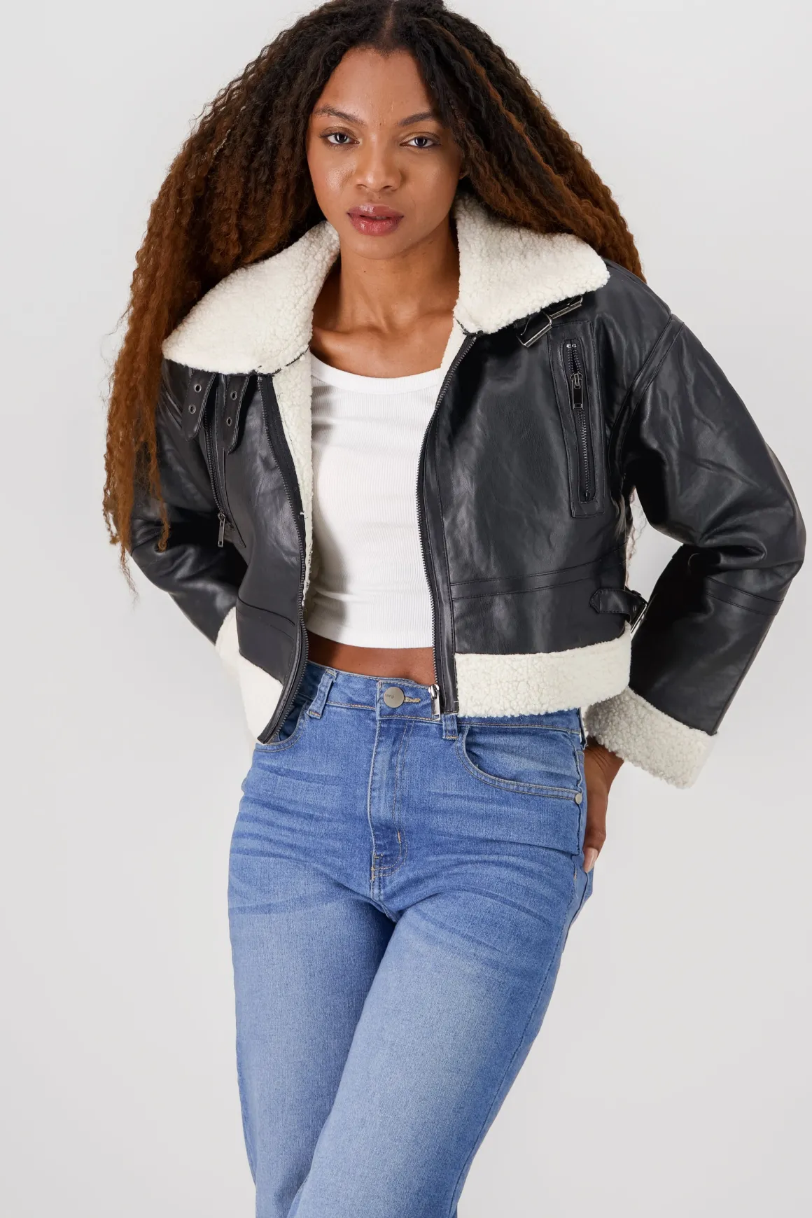 Chamarra tipo aviador