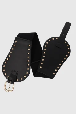Cinturon ancho studs hebilla
