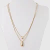 Collar 2 Capas Gota Metal