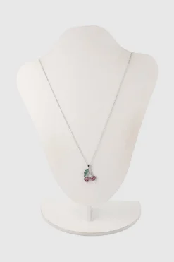 Collar dije cerezas brillos