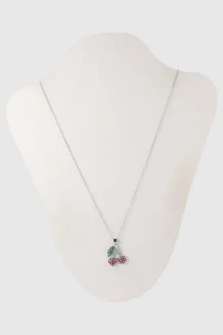 Collar dije cerezas brillos