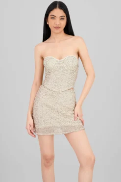 Corset con detalle de lentejuela