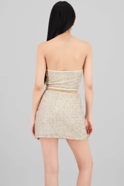 Corset con detalle de lentejuela