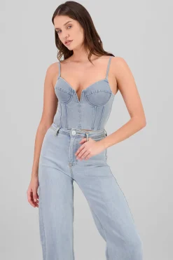 Corset denim y varillas