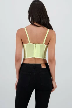 Corset varillas detalle plisado copas