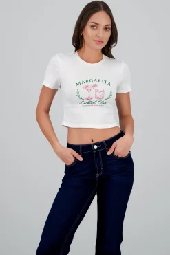 Crop top print margarita