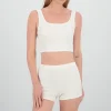 Crop top tirantes textura