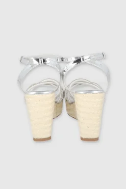 Cuña Yute Tiras Brillos