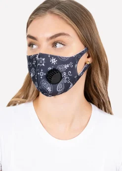 Cubreboca tela filtro paisley