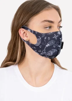 Cubreboca tela filtro paisley