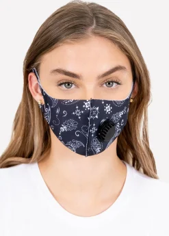 Cubreboca tela filtro paisley