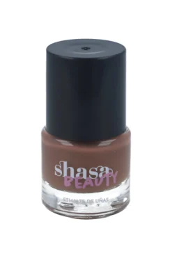 Esmalte café efecto brilloso