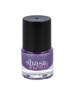 Esmalte de uñas morado glitter 10 ml