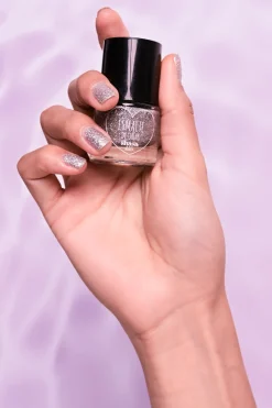 Esmalte plata glitter