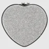 Espejo compacto corazón glitter