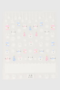 Estampas uñas navideñas personajes