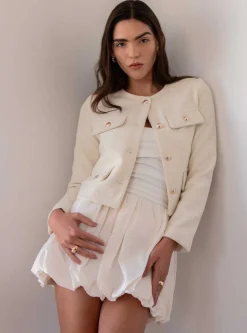 Falda bubble hem lisa