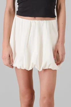 Falda bubble hem lisa