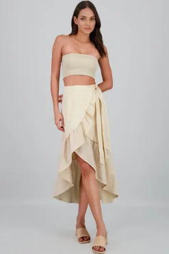 Falda cruzado textura