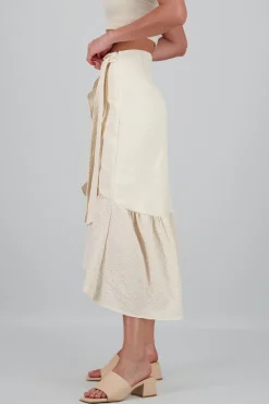 Falda cruzado textura