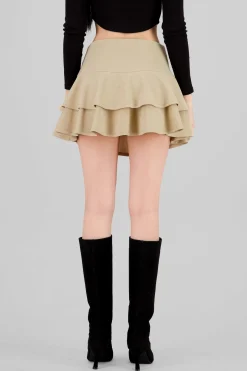 Falda Doble Olan Pretina Ancha