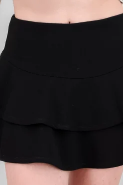 Falda Doble Olan Pretina Ancha