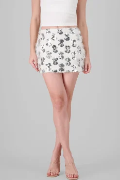 Falda lentejuelas pelitos