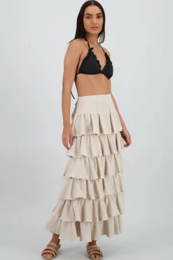 Falda maxi olanes ligera