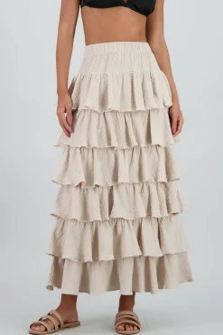 Falda maxi olanes ligera