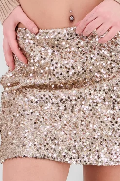Falda mini lentejuelas