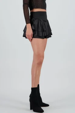 Falda mini satinada olanes